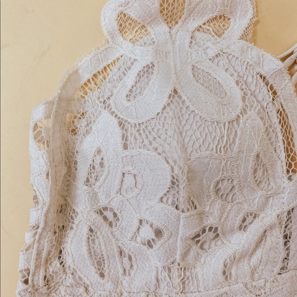 CALLIE LACE BRALETTE (BONE COLOR) - Picture 5 of 7